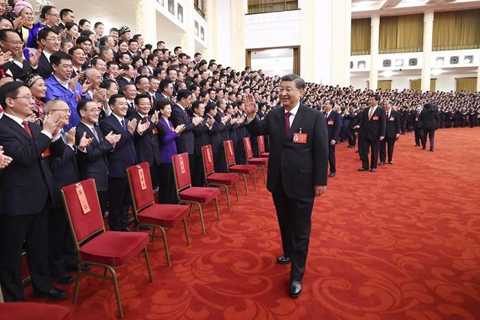 习近平等领导同志亲切会见出席党的二十大代表、特邀代表和列席人员